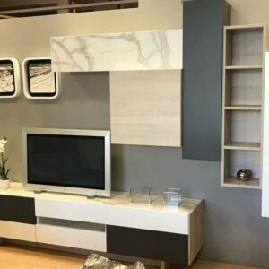Mueble de salón modular de corte minimalista en Vitoria Gasteiz
