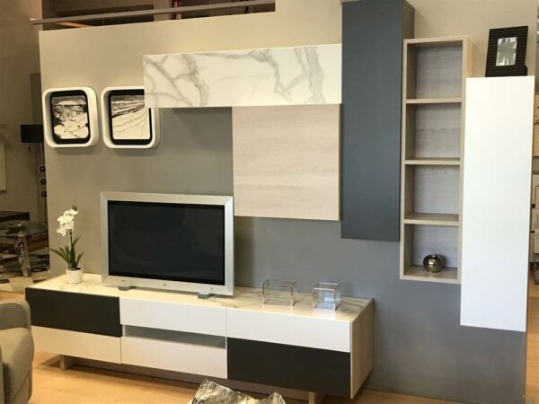 Mueble de salón modular de corte minimalista en Vitoria Gasteiz