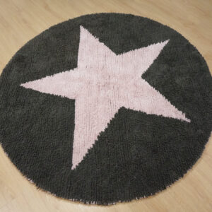 Alfombra lavable reversible de color gris y rosa - Alcon Mobiliario, alfombras en Vitoria-Gasteiz
