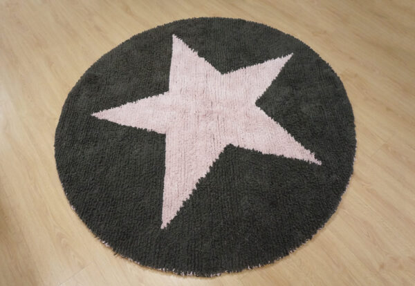 Alfombra lavable reversible de color gris y rosa - Alcon Mobiliario, alfombras en Vitoria-Gasteiz